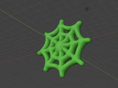 Green Spiderweb 3D model