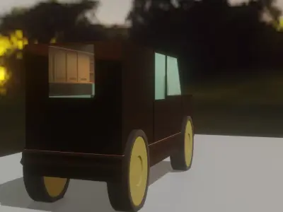 SUV Car With Interior 3D model