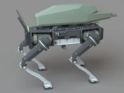 3D Military Combat Robot SPUR 3D model