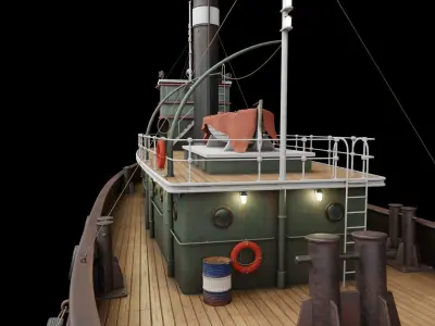 TUG HARBOUR 3D model