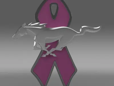 Mustang WIP 2010 logo 3D model