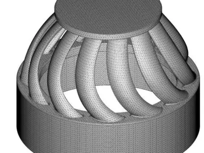 Aluminium Roof Air Ventilator 3D model