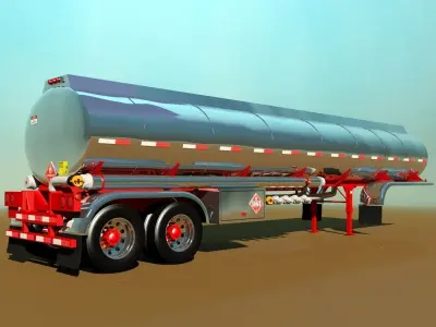 Tanker Trailer 3D model