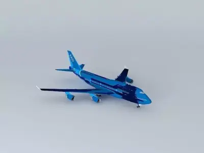 AirAtlanticOcean B747-400 with interior Free 3D model