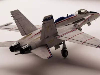 Boeing X-53 Active Aeroelastic Wing - the FLEXY WING Project Low-poly 3D model