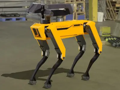 Spot Robot Boston Dynamics Low-poly 3D model