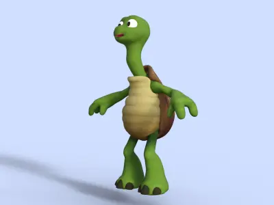 Cartoon Turtle  3D model