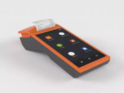 Mobile Android POS terminal MHT-V1 3D model