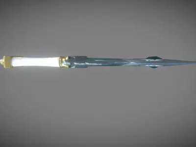 Holy Dagger Low-poly 3D model
