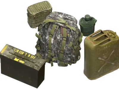 South Korean Military Pack 3D model