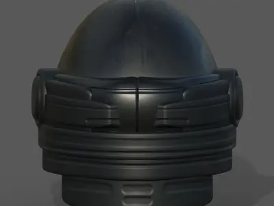 Helmet scifi fantasy futuristic military Scifi Low-poly 3D model