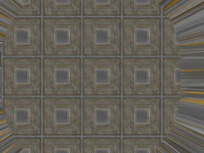 Space Fleet with Port City Kit bash 3D model