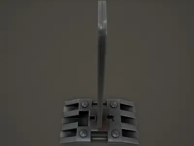 Warning Traffic Post 3D model
