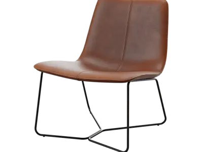  Replica West Elm Zion Armchair Model, Brown 