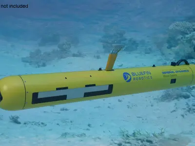 Bluefin Robotics Unmanned Underwater Vehicle 3D model