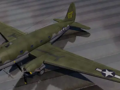 Curtiss-Wright C-46 Commando 3D model