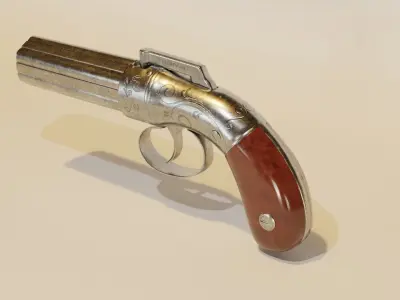 Pepperbox Derringer 3D model