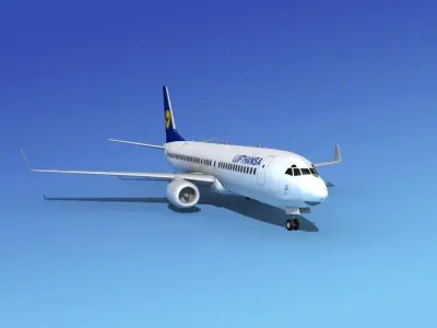 Boeing 737-800ER Lufthansa 3D model