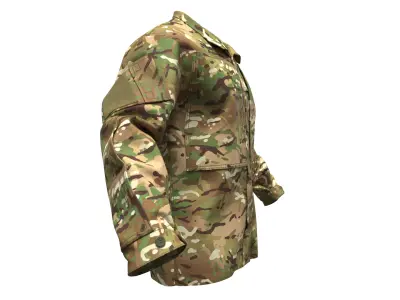 British MTP PCS CU Combat Jacket - Marvelous Designer 3D model