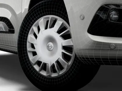 Opel Combo Sportive Van 2021 wheel 3D model