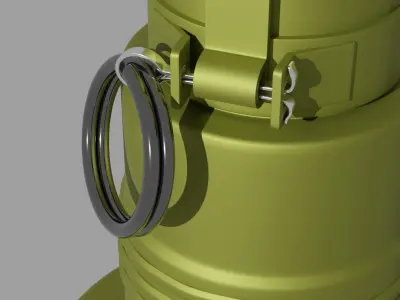 RKG-3 grenade Low-poly 3D model