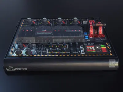 SCI-FI CONTROL PANEL  Low-poly 3D model