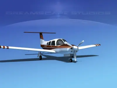 Piper PA-28R-201 Arrow III V03 3D model