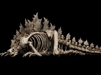 Godzilla Skeleton  Low-poly 3D model