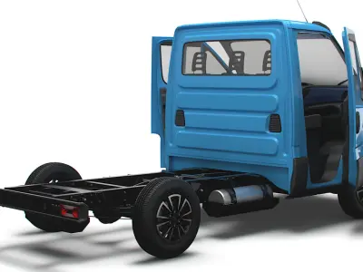 Iveco Daily Single Cab HQ Interior L1 Chassis 2023 3D model