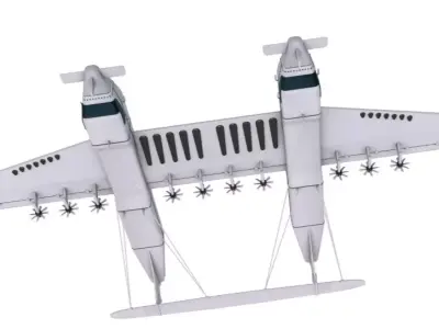 Liberty Lifter DARPA Seaplane 3D model