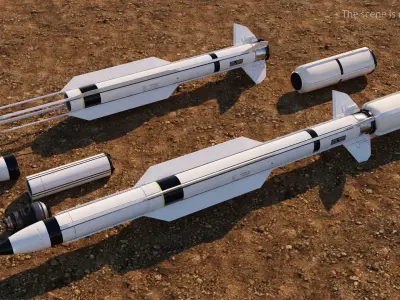 RIM 174 Standard Extended Range Active Missile for 3D Print 3D print model