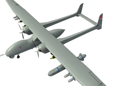 AKSUNGUR UAV ANKA-2 3D model