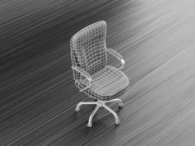 Realistic office chair with multiple colors Low-poly  Free low-poly 3D model