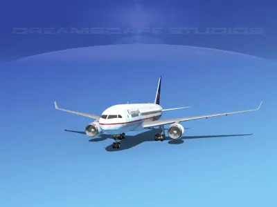 Boeing 787-8 Continental 3D model