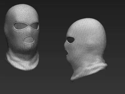 Set of Headwear Part 2 3D model