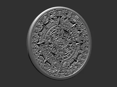 Aztec Calendar 3D print model