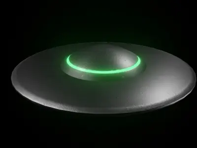 Sci-Fi Alien UFO Air Craft Free low-poly 3D model