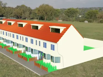 Low-rise House Free 3D model