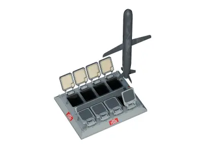 Mark 41 Vertical Launching System    BGM 109 Tomahawk  3D model