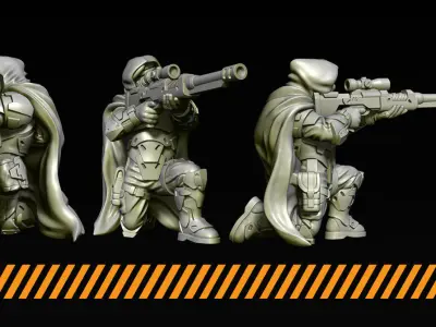 Green Berets 3D print model
