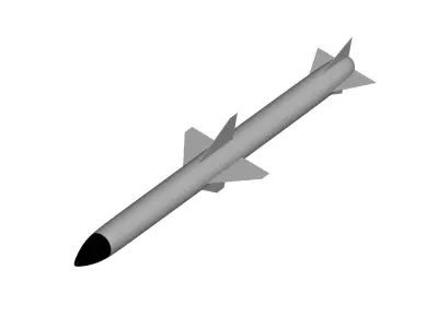 AIM-7 Sparrow 3D model