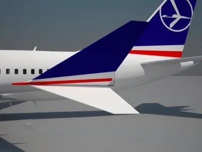 Lot polish Boeing 737 Max 8 Aircraft 3D model