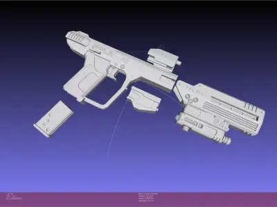 Halo ODST Socom Pistol Modular Shape 3D model