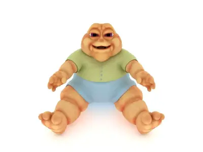 Baby Sinclair with Hollow Earth 3D model