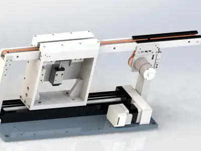 Belt conveyor and Sending Unit 3D model