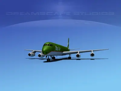 Douglas DC-8-63F MasAir 3D model