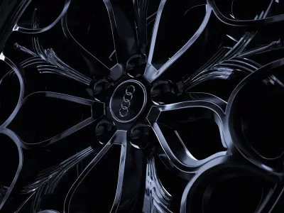 Audi R8 Rim Final Fantasy XV Edition Real World Size 3D model