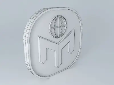Mensa Gold Logo 3D model