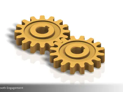 16-Tooth Spur Gear 01 Free 3D print model