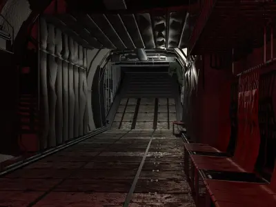 Military C-130 Low-poly 3D model